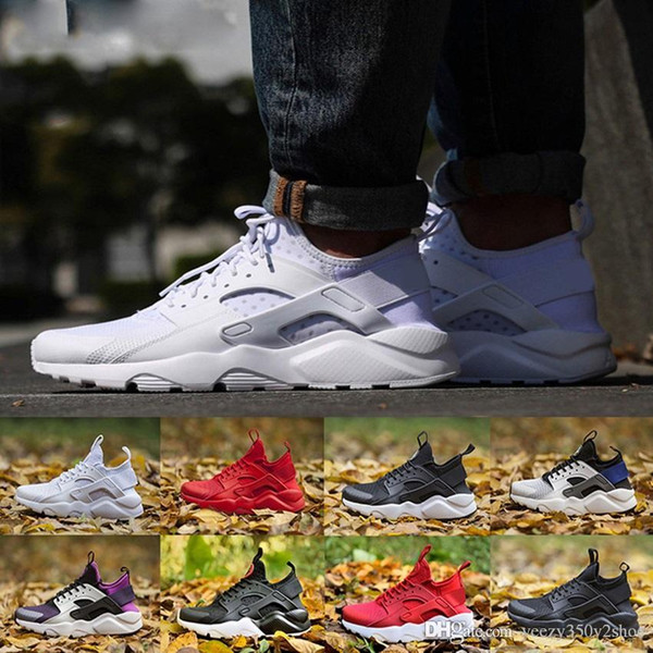 2019 Air Huarache 4 2 Men Women Running Shoes All White Huraches Zapatos Ultra Breathe Huaraches Mens Trainers Hurache Sports Sneakers