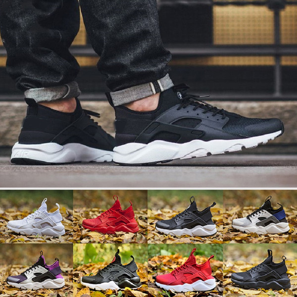 2019 Huarache 1 I Mens Womens Running Shoes Man Woman Army Green Black White huraches 4 Sports Sneakers Designer Trainers Air Chausseures