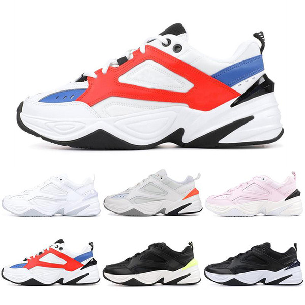 2019 Monarch M2K Tekno Running Shoes Black Volt John Elliott Paris Phantom Pink White Mens Women Sports Sneakers 36-45 Wholesale Dropship