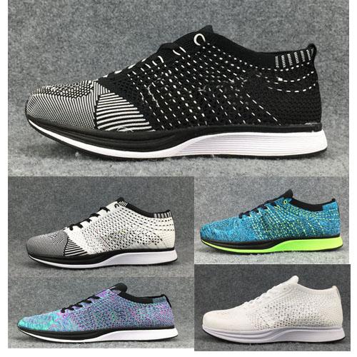 Free Shipping Mesh Multicolor Volt Oreo fly Racer Casual Shoes Airs Lunar Running Shoes Men Women Trainer Sneaker Eur 36-45