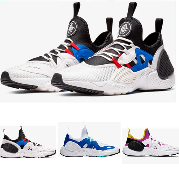 2019 Top Quality Huarache E.D.G.E TXT QS Running Shoes Men Women 7 Triple Black White Athletic Sport Outdoor Sneakers 36-45