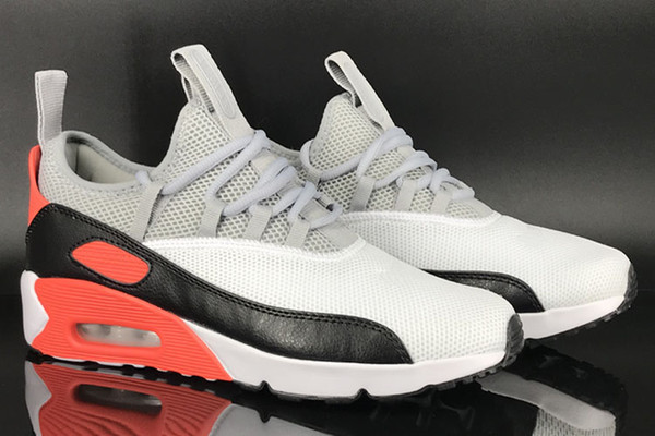 New Breathable Men's Running Shoes Air cushion 90s EZ Outdoor Grey Red White Black mans Sports Sneakers