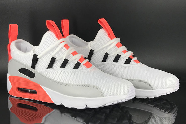 Men's Running Shoes 2018 New Sale Discount Air cushion 90s EZ Classic Outdoor Grey Red White Black mans Sports Sneakers Size 7-11