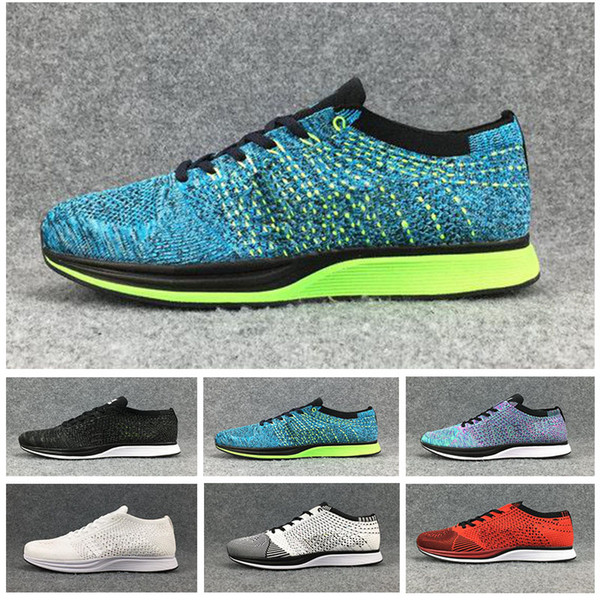 Free Shipping Top Quality Fly Racer Running Shoes For Women & Men, Lightweight Breathable Athletic Outdoor Sneakers Eur 36-45