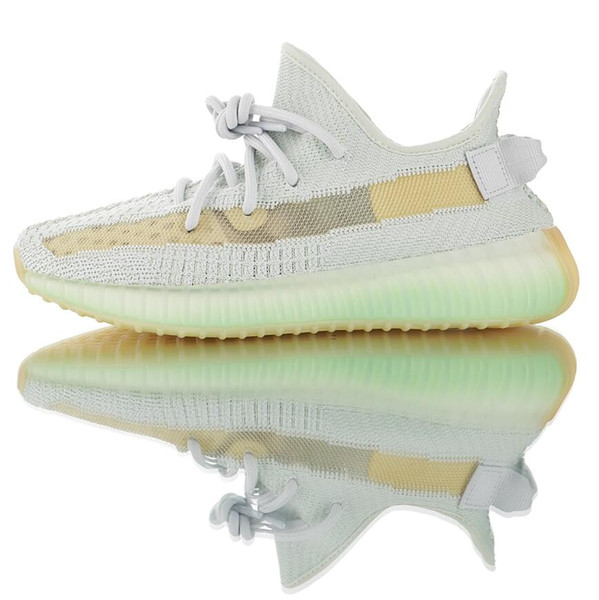 new 350 V2 True Form Hyperspace Clay Static Mens Running Shoes Kanye West Cream White Black White Bred Women Fashion Sport Sneakers 36-46