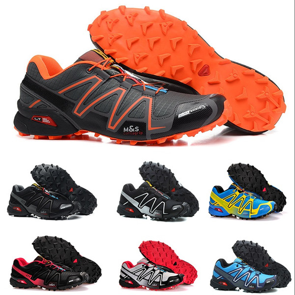 New Solomon Men Shoes zapatos hombre Speed Cross 3CS III Sport Sneakers Men Black outdoor athletic Speedcross Solomon running Casual Shoes