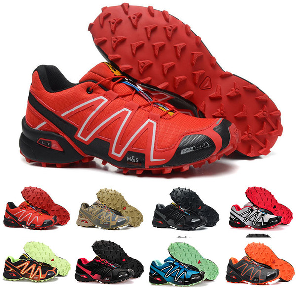 2019 Men Shoes zapatos hombre Speed Cross 3CS III Sport Sneakers Men Black outdoor athletic Speedcross Solomon Casual Shoes