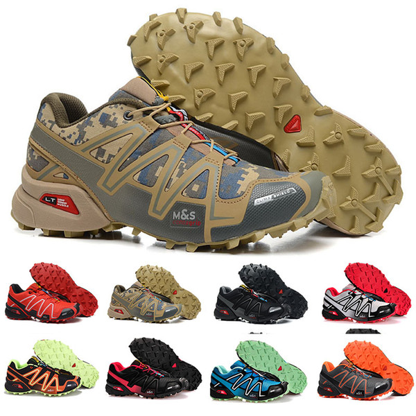 Men Shoes zapatos hombre Speed Cross 3CS III Sport Sneakers Men Black outdoor athletic Speedcross Solomon trainers Breathable mesh shoes