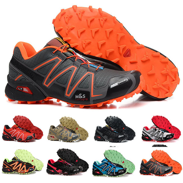 Solomon Speed Cross 3 CS Men Breathable mesh Running Shoes SpeedCross Run Black Green Red Blue Outdoor Trainer Mens Sport Sneakers