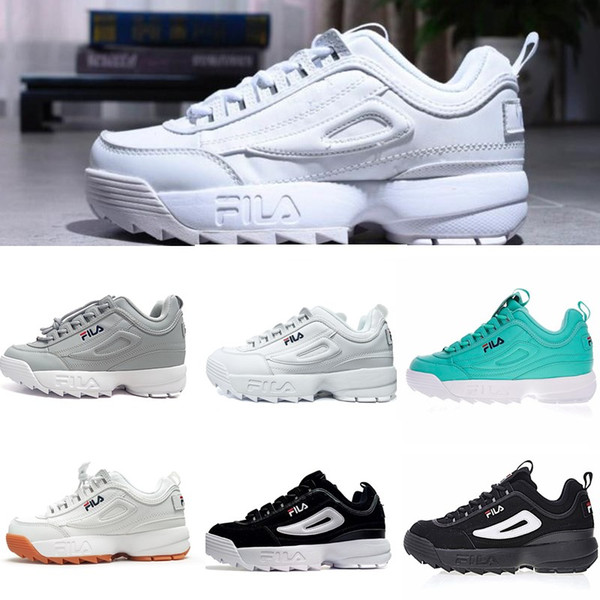 2019 High quality Women running Shoes black white Sand mens trainers designer FILE special section sports sneaker increased casual zapatos
