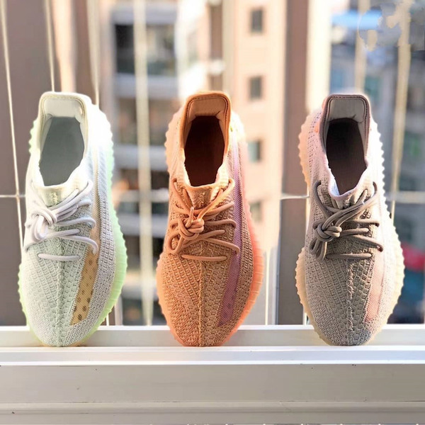 2019 New 350 Clay Pink Hyperspace for High quality triple s Grey White Women Men Jogging Training Sneakers Size 36-45