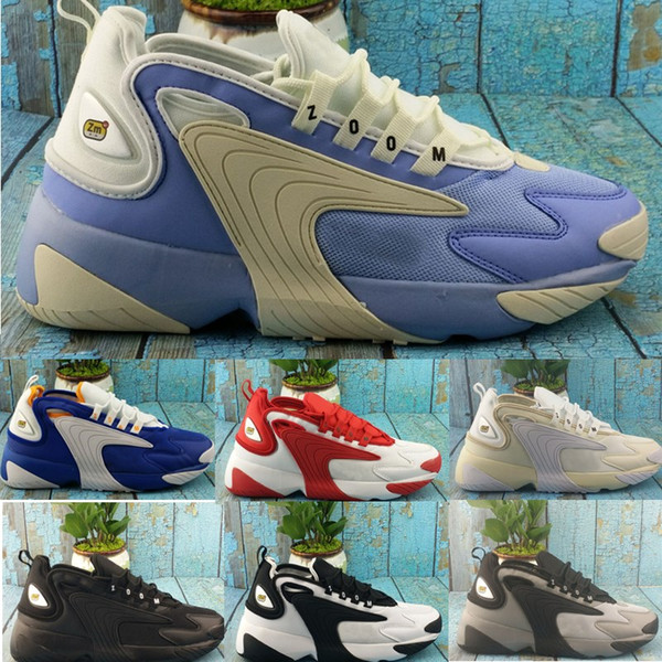 2019 New Zoom 2K Sneaker Zoom 2000 Shoes Black Blue White Red Men Running Basketball Mens Trainer Casual Sneakers Chaussures 40-46