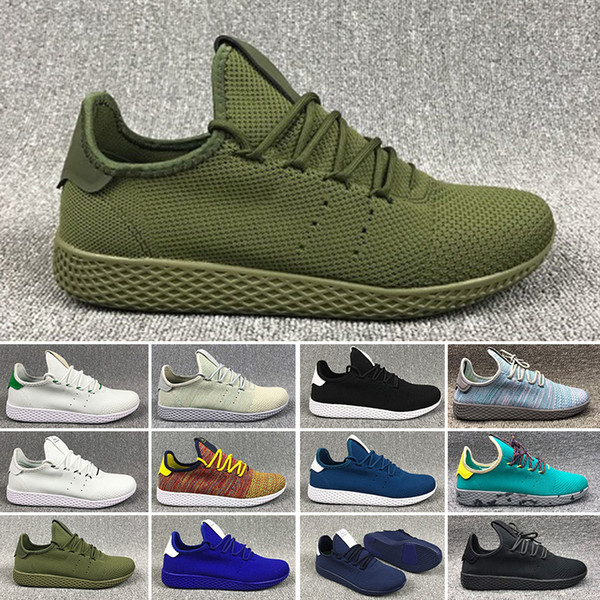 New arrive Pharrell Williams x Stan Smith Tennis HU Primeknit men women Shoes breathable Runner Shoes EUR 36-45