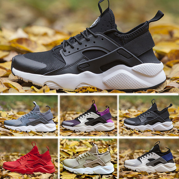 Factory online store wholesale unisex Huarache 4 running shoes men women good quality Huarache sneakers trainers sneaker big size 45 US11