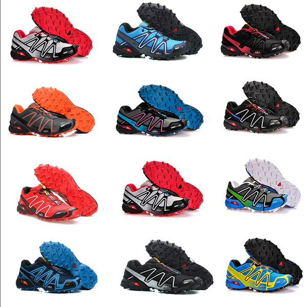 2018 hot Speed cross 3 CS III Running shoes Black Silver red Pink blue Women Outdoor SpeedCross 3s Hiking Womens sports sneakers 36-41