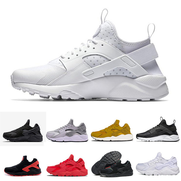 35Huarache Sneakers Big Kids Boys and girls Colorful Black White Huarache Blue Running Shoes Sneakers Triple Huaraches Athletic Sports Shoes