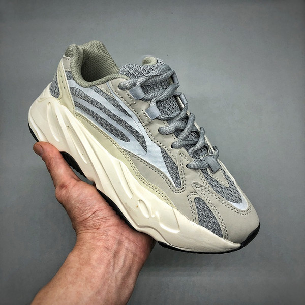 2019T Wave Runner 700 inertia Kanye West designer shoes mens 700 v1 mauve solid grey trainers womens v2 static running shoes Size US5-11.5