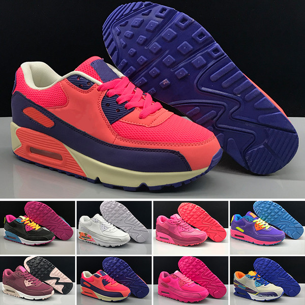 TT 2019 Original Classic 90s black White yellow for Men Women hot sale Running Shoes Mens 90 Sneakers Sports Trainer Cushion Athletic Shoes