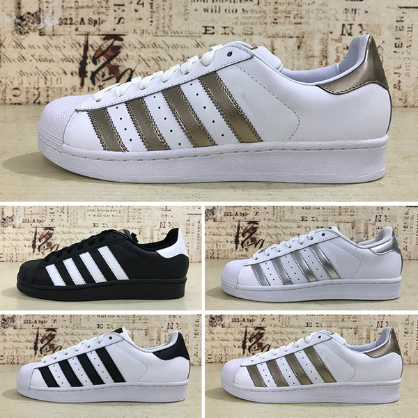 2019T Superstar Original White Hologram Iridescent Junior Gold Superstars Sneakers Originals Super Star Women Men Sport Running Shoes 36-45