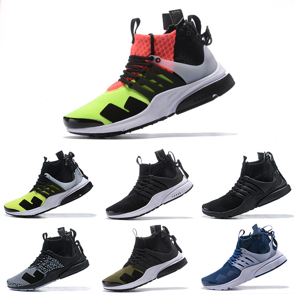 ACRONYM X Presto Mid V2 Men Women Running Shoes Racer Pink Cool Grey Darts Street Designer Sports Sneakers Camouflage Graffiti Trainers Shoe