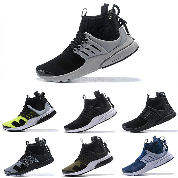2019T 2018 Presto High-quality Acronym Air MID White Black Hot Lava running shoes for men sports shoes size 39-46