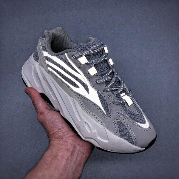 2019T With Box 700 Wave Runner Geode Men Women Running Shoes Mauve Salt 700 V2 Static Kanye West Designer Shoes Sports Sneakers 36-46