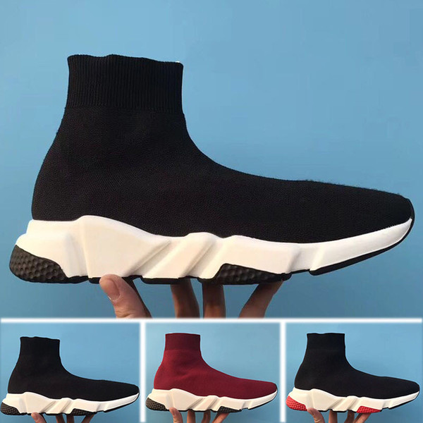 Luxury Sock Shoes Casual Shoe Speed Trainer High Quality Sneakers Speed Trainer Sock Race Runners black Shoes men and women Luxury Shoe
