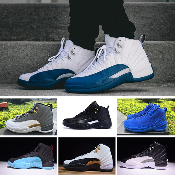 High Quality 12 12s mens basketball shoes sneakers OVO White Gym Red Dark Grey women Basketball Shoes Taxi Blue Suede Flu Game CNY