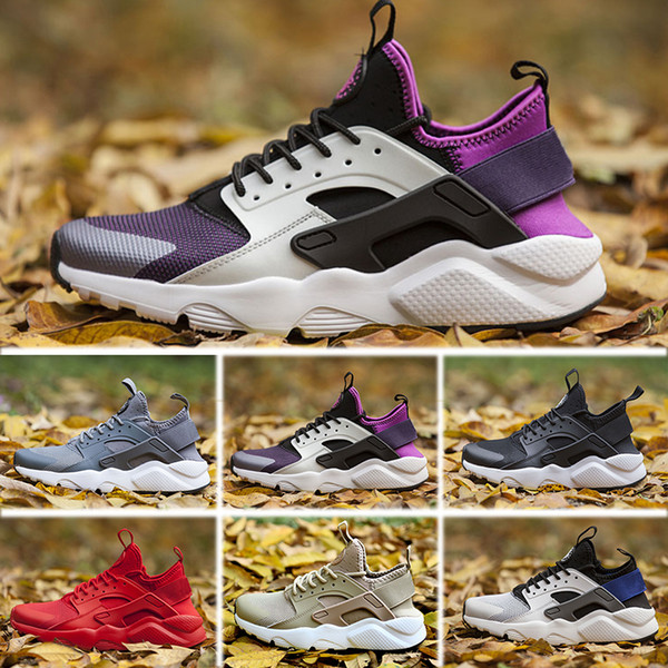 2017 New Design Huarache 4 IV Running Shoes For Women & Men, Lightweight Huaraches Sneakers Athletic Sport Outdoor Huarache Shoes 36-46