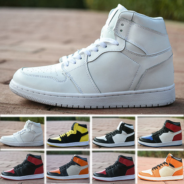2019 Newest 1 Banned High X OG Top 3 Black Toe White Red Black Men Basketball Shoes Chicago Red Royal Blue Sports Sneakers Size 7-13
