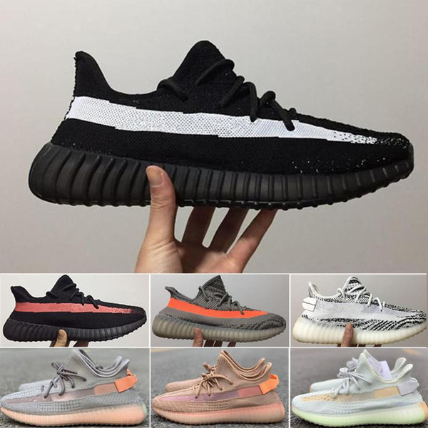 Kanye West Running Shoes V2 Butter Sesame Static Mens Womens Sneakers Semi Frozen Yellow Blue Tint Beluga Black Red Bred Sport Trainers