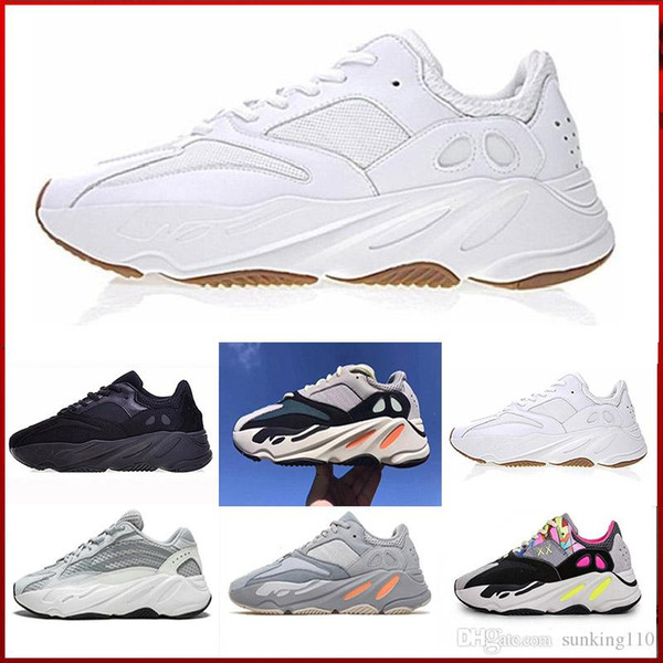 2019 Wholesale Static 700 Wave Runner Inertia Mauve Mens Women Running Shoes 700 Kanye West Sport Sneakers