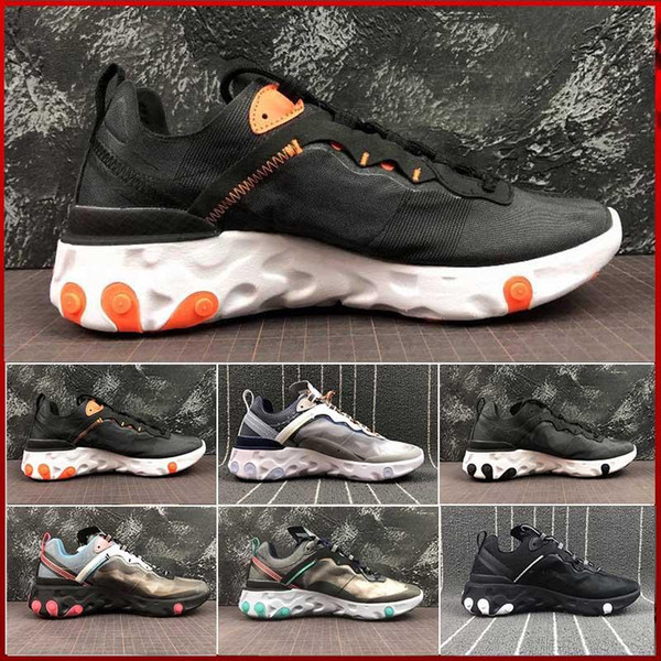 UNDERCOVER x Upcoming React Element 87 Pack White Epic Sneakers Brand Men Women Trainer Men Women Designer Running Shoes Zapatos 2018 New