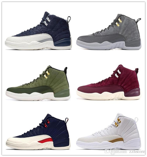 2019 New 12 Mens Basketball Shoes Michigan Wntr Gym Red NYC OVO XII Designer Shoes 12s Sport Sneakers Trainers Size 40-47 With Box danboss