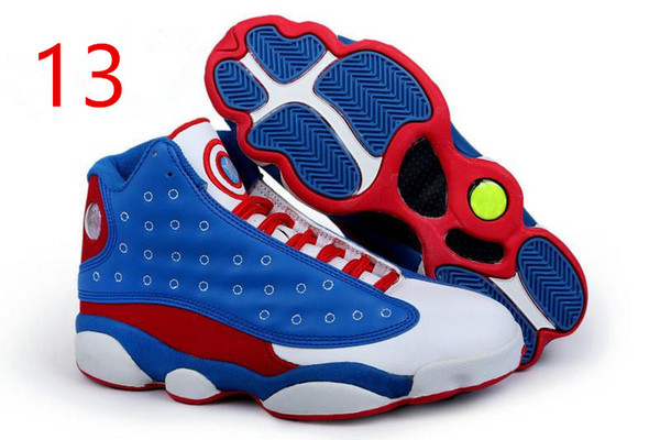 2018 New Men Basketball Shoes Captain America 13s XIII Black Cat Flints Athletics Sneakers Sports shoe 13s Trainers Sports Sneakers danboss