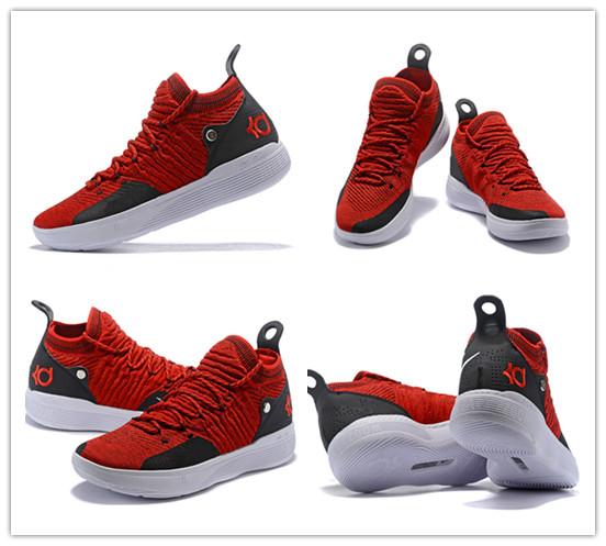 Newest 2018 Men Basketball Shoes Air KD 11 Anniversary University Red Still Kd Igloo BETRUE Kevin Durant Elite Sport Sneakers 11s