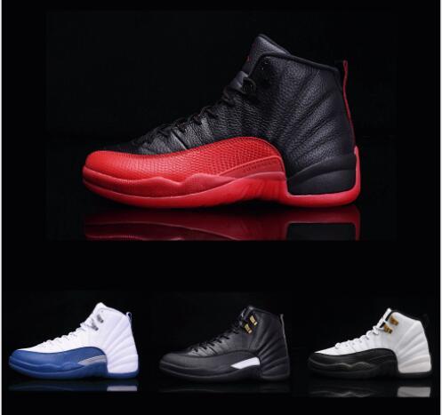 High Quality 12 12s OVO White Gym Red Dark Grey Basketball Shoes Men Taxi Blue Suede Flu Game CNY Sneakers size 40-46