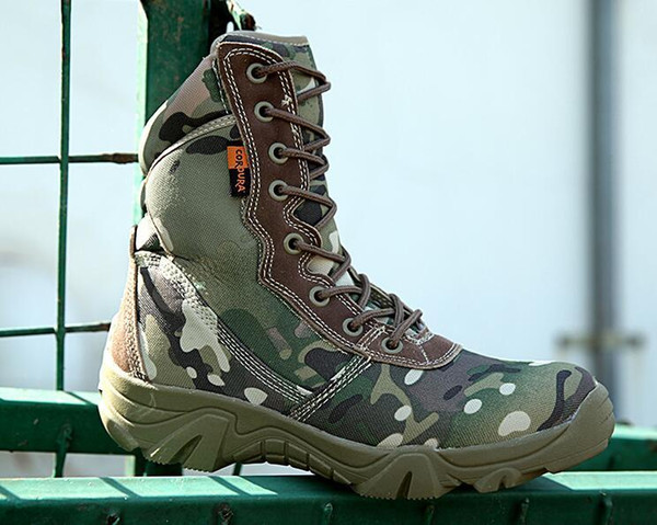 2018 with box Camouflage boots special soldiers tactical boots field battle high desert boots autumn winter new product mountain shoe