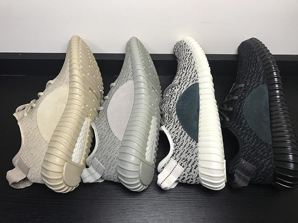 2019 new Best quality Kanye West Shoes Boos V1 Oxford Tan Moonrock Pirate Black Low Cut Sneakers Athletic Casual shoes danboss