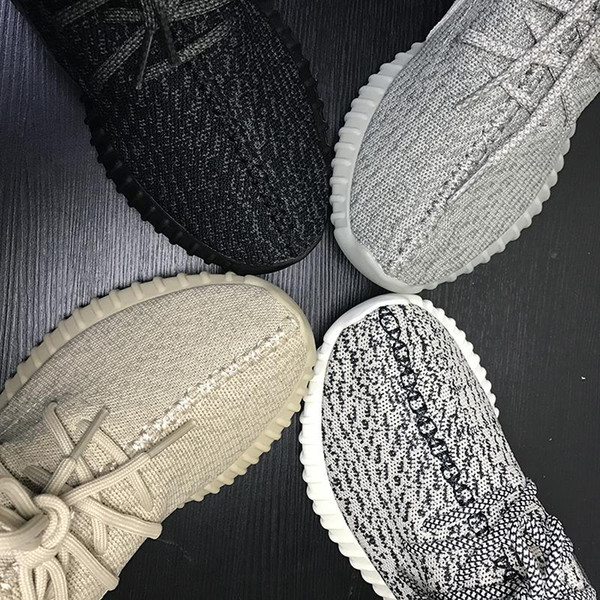 with box 2019 new Best quality Kanye West Shoes Boos V1 Oxford Tan Moonrock Pirate Black Low Cut Sneakers Athletic Casual shoes danboss