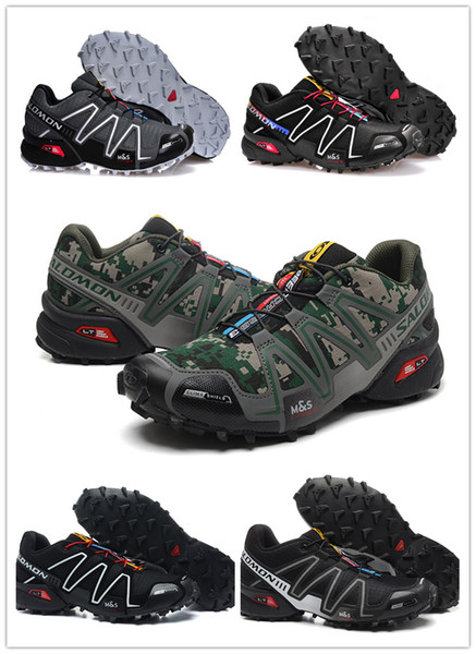 2019 hot Speed Cross 3 CS III Outdoor Male Camo Red Black Sports Shoes mens Speed Crosspeed 3 running shoes eur 40-46