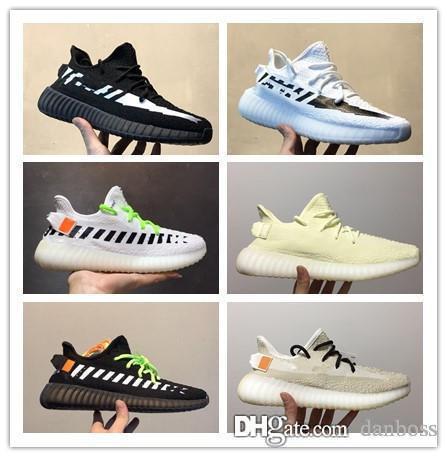 2019 HOT sale Best quality S 350 Butter Sesame Semi Frozen Blue Tint zebra Bred running shoes mens Sneakers US size 5-11.5 DANBOSS