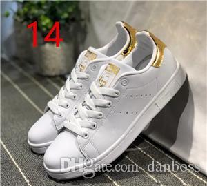 2018 New sale Originals Stan Smith Shoes Women Men Casual Leather Sneakers Superstars Skateboard White Blue Stan Smith shoes danboss