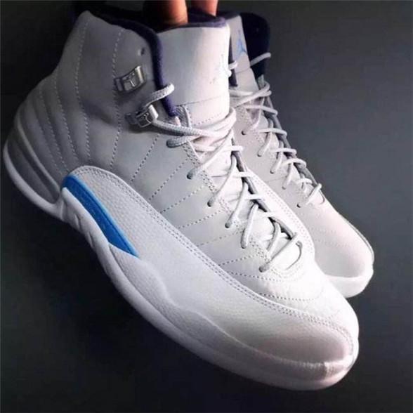 With Box 2018 Newest Men Basketball Shoes Sneakers 12S XII Flu Game Royal Taxi French Blue for Men Sports Shoes High