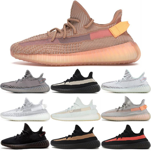 New Kanye West v2 Men Desinger Triple Outdoor Shoes Women Trainers citrin Cream Zebra Bred Sports Zapatos Sneakers stock x shoes Size 13