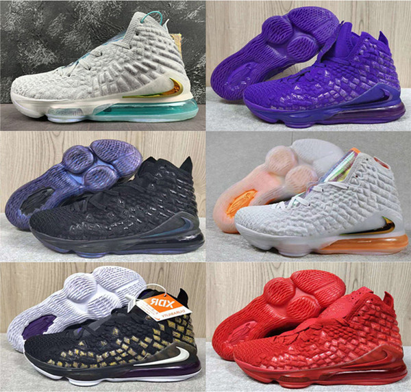 New arrival Lebron XVII EP Bron 2K LBJ17 basketball shoes HFR Purple & Gold Trainer shoe In The Arena Future Air Chameleon Sports sneakers