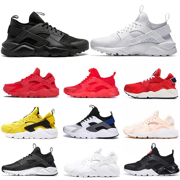 2019 Ultra Huarache 4.0 1.0 Running Shoes Triple s White Black Classical red Pink men women Huaraches Outdoor Trainer sports sneakers