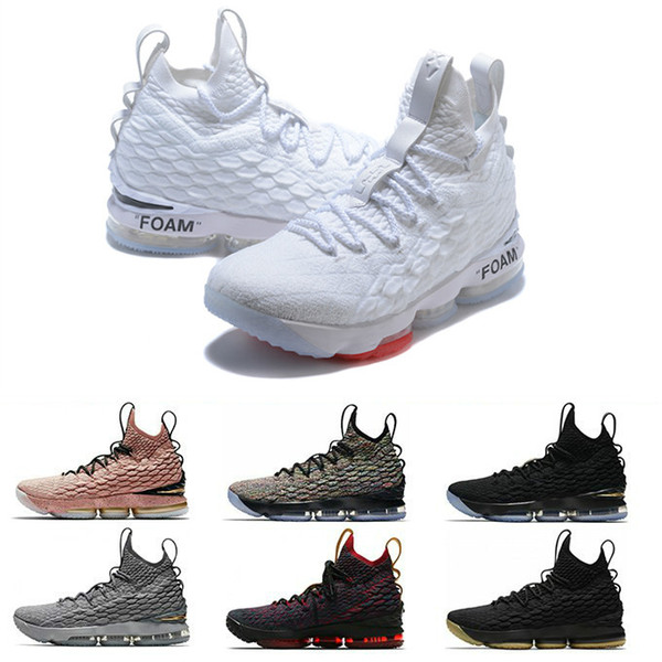 2019 Luxury High Quality Newest Ashes Ghost lebron 15 Basketball Shoes Arrival Sneakers 15s Mens running sports Outdoor Designer Shoes