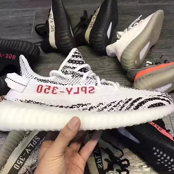 HOT SALE 2018 New Original 350 V2 Kanye West Zebra Beluga Women Men Basketball Design Running Shoes Sneakers