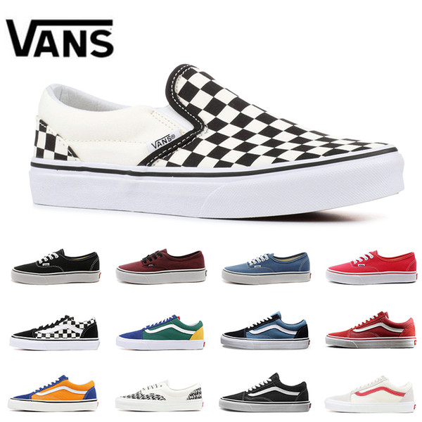 Original Vans Old Skool Fear Of God classic Men Women Canvas Sneakers CHECKERBOARD Black White YACHT CLUB MARSHMALLOW Skate Casual Shoes